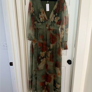 Baltic Born Red and Green long dress